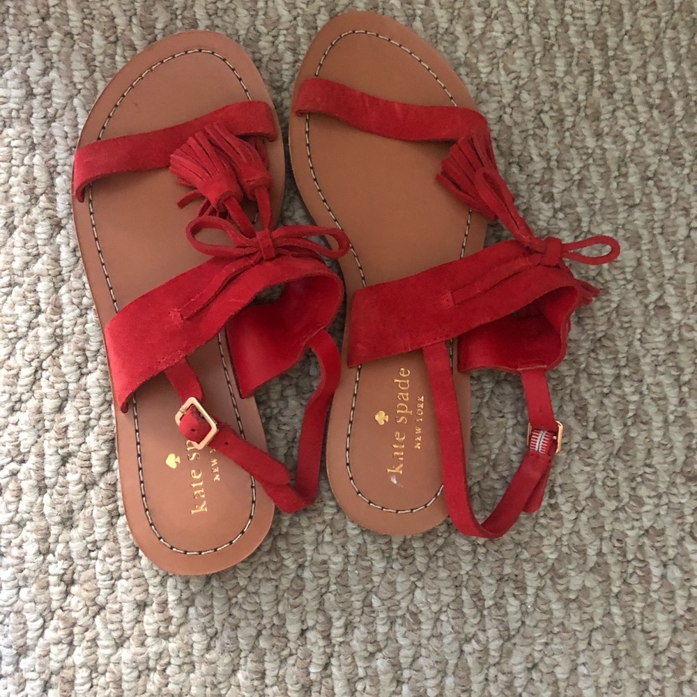 Summer Red Kate Spade Sandals